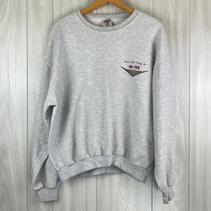 Vintage East Coast Chevrolet Inc. 1955 Single Stitch Gray Crewneck Sweatshirt
